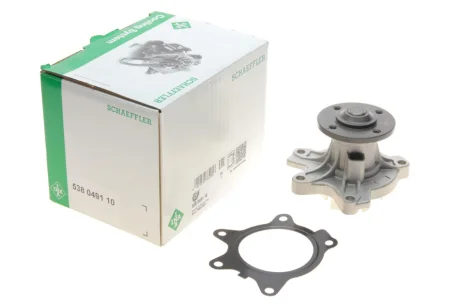 Насос охолоджуючої рідини, з ущільненням MINI (R50, R53) SUBARU TREZIA TOYOTA AURIS, COROLLA, IQ, YARIS, YARIS VERSO 1.4D 09.00- INA 538 0491 10
