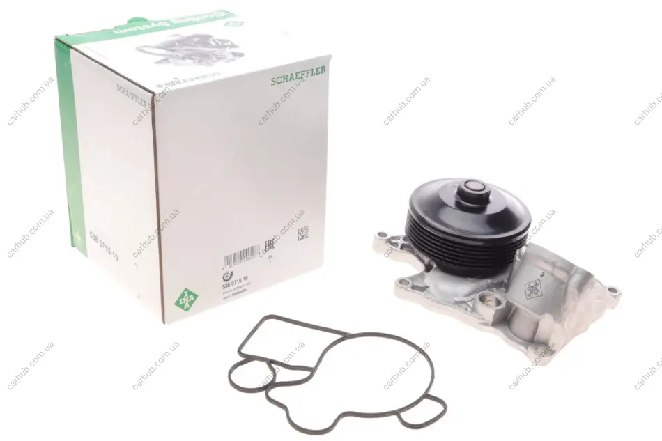 Помпа води BMW 3 (F30/F80/F34)/4 (F36/F33/F83)/5 (F10/F07/F11), N57 INA 538 0715 10 (фото 1)
