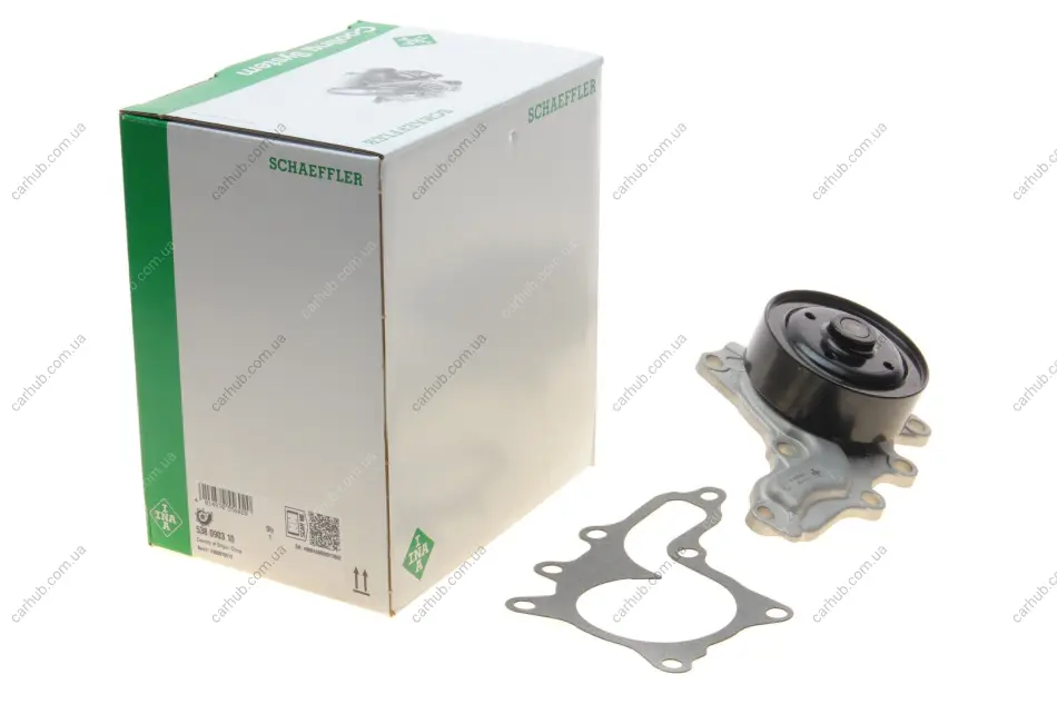 Насос охолоджуючої рідини, з ущільненням LEXUS ES, RX TOYOTA CAMRY, HIGHLANDER / KLUGER, RAV 4 III, RAV 4 IV, VENZA 2.5/2.7 11.08- INA 538 0903 10 (фото 1)