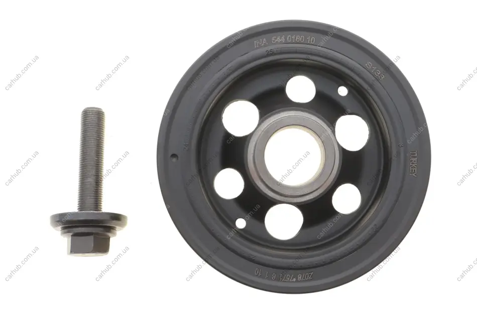Шків колінвалу Ford Transit Custom 2.0EcoBlue 12- (+ болт) INA 544 0180 20 (фото 1)