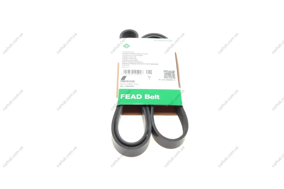 Ремінь генератора Audi A4/A6 1.6-2.0 00-08 (6PK1570) INA FB 6PK1570 (фото 1)