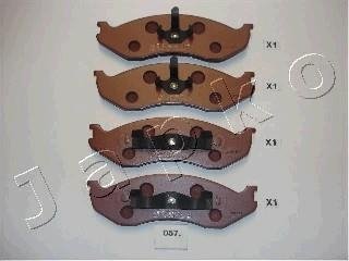 Колодки тормозные передн. Cherokee/Grand Cherokee/Wrangler/Carnival 2.1-5.9 84-07 JAPKO 50057