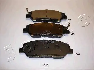 Гальмівні колодки пер. Hyundai Santa FE 06-/Kia Sorento II 09- (Mando) JAPKO 50H14 (фото 1)