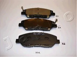 Гальмівні колодки пер. Hyundai Santa FE 06-/Kia Sorento II 09- (Mando) JAPKO 50H14