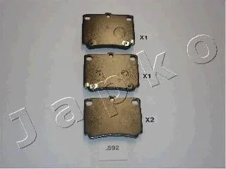 Гальмівні колодки зад. Pajero/Pajero Sport 90-15 1.8-3.0 JAPKO 51592