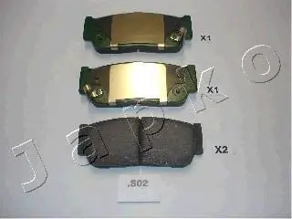 Гальмівні колодки дискові зад. Sorento 02-/Kyron 05-/Rexton 11-Rodius 05- JAPKO 51S02 (фото 1)