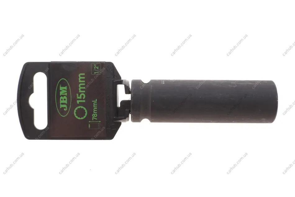 Головка торцева ударна 1/2" 15 мм Long 78 мм JBM 12064 (фото 1)