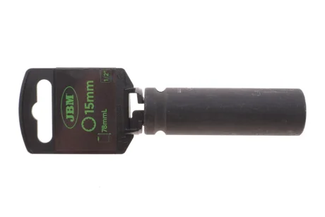 Головка торцева ударна 1/2" 15 мм Long 78 мм JBM 12064