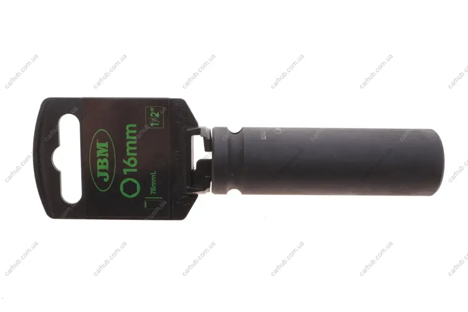 Головка торцева ударна 1/2" 16 мм Long 78 мм JBM 12065 (фото 1)
