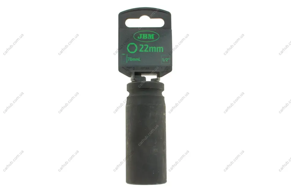Головка торцева ударна 1/2" 22 мм Long 78 мм JBM 12070 (фото 1)