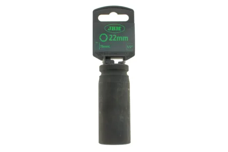 Головка торцева ударна 1/2" 22 мм Long 78 мм JBM 12070