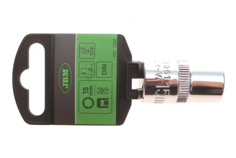 Головка торцева 1/2" 15 мм (хромована) JBM 13261