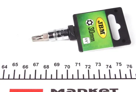 Головка 1/4" зі хромованою вставкою Torx TR30 JBM 13397