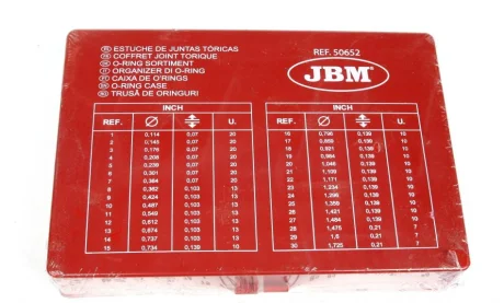 Набір кілець гумових 386 од. JBM 50652