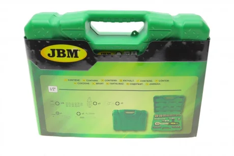 Набір торцевих головок з тріскачкою 1/2" 21 од. JBM 52723