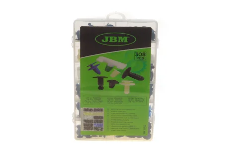 Набір кліпс пластикових (308шт) JBM 52900
