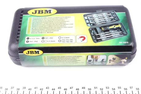 Набір викруток зі змінною рукояткою 11 од. JBM 53010