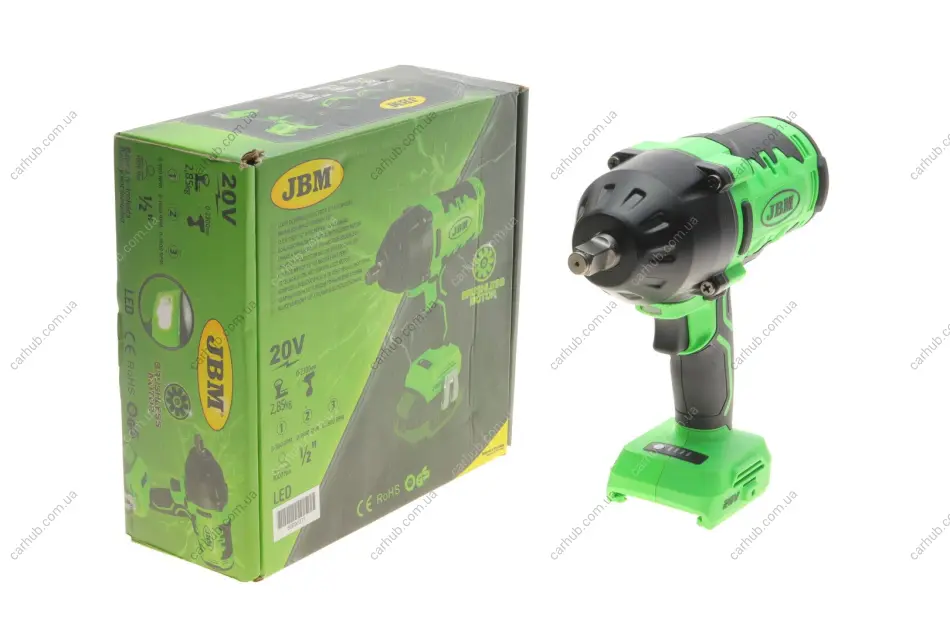 Гайковерт акумуляторний 1/2" 1000 Нм 20V (без АКБ і заряд. пристрою) JBM 60018 (фото 1)