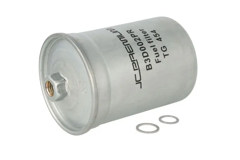 Паливний фільтр VOLVO 240, 260, 440, 460, 480 ALFA ROMEO 145, 155, 164, 166, 75, GTV, SPIDER AUDI 80 B1, 80 B4, A4 B5, A6 C5, A8 D2, ALLROAD C5, CABRIOLET B3, COUPE B3, V8 1.0-6.0 08.74-06.07 JC PREMIUM B3D002PR (фото 1)