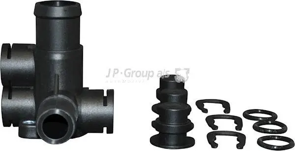 Фланець системи охолодження Golf -91/Passat -97/T4 -03 (к-кт) JP GROUP 1114505010 (фото 1)