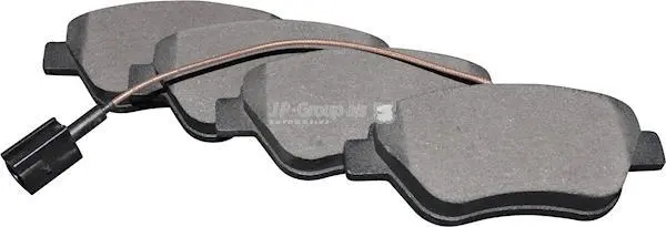 Гальмівні колодки пер. Doblo 05-10 (грузовой)(123x53.3x18)(з датчиком) JP GROUP 3363601610 (фото 1)