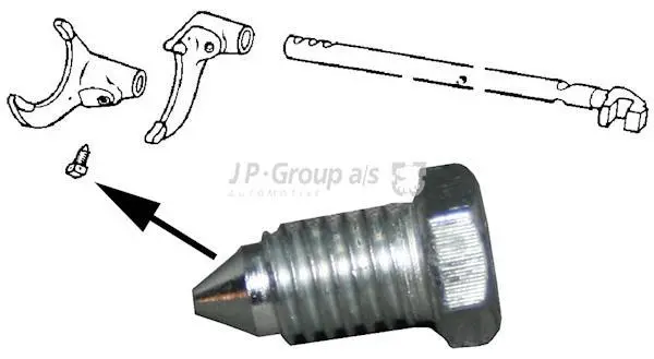 Болт JP GROUP 8133000500 (фото 1)