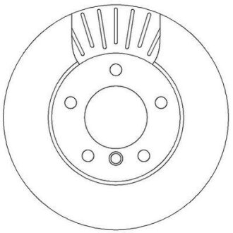 Гальмівний диск пер. BMW 1 (E81/E87) 03-13 (283,9*73,6) компл. 2шт Jurid 562313JC