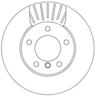 КОМПЛ.2 ШТ/ Гальмівний диск пер. BMW F20,F21,F22 11- (284*22) Jurid 562313JC