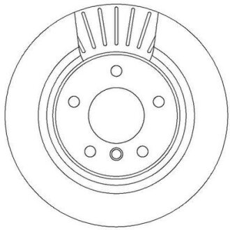 Гальмівний диск зад. BMW 1 (E81/E87)/3 (E90/E91/F30/F80) (300*66) компл. 2шт Jurid 562316JC