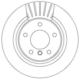 Гальмівний диск зад. BMW 1 (E81/E87)/3 (E90/E91/F30/F80) (300*66) компл. 2шт Jurid 562316JC
