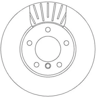 КОМПЛ.2 ШТ/ Гальмівний диск пер. BMW E81, E87, E88, E90 03- (292*22) Jurid 562317JC