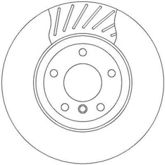 Гальмівний диск зад. BMW 3 (E46) 97-07 (320*60,3)компл. 2шт Jurid 562318JC
