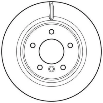Гальмівний диск зад. BMW 1 (E82/E88) 06-13 (300*76) компл. 2шт Jurid 562786JC