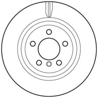 Гальмівний диск зад. BMW X3 (F25)/X4 (F26) 10-18 (329,9*71) компл. 2шт Jurid 562793JC