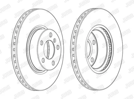 Гальмівний диск пер. BMW X3 (F25)/X4 (F26) 10-18 (328x28) Jurid 562891JC-1
