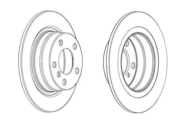 Гальмівний диск зад. BMW 1 (F20/F21)/2 (F23) 11- (289,8*66,2) компл. 2шт Jurid 562905JC (фото 1)