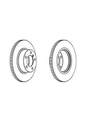 Гальмівний диск пер. BMW 1 (F20)/3 (F30/F31/F80) 11-19 (300*73,2) компл. 2шт Jurid 562976JC (фото 1)