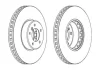 Гальмівний диск пер. BMW 5 (E60/E61)/6 (E63/E64) 01-10 (348*77) Jurid 563045JC-1 (фото 1)