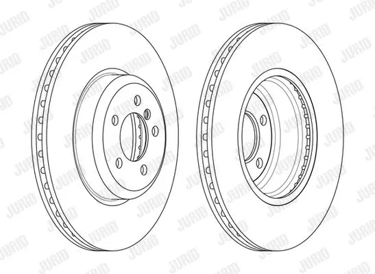 Гальмівний диск пер. BMW 3 (F30/F31/F80)/4 (F32/F33/F82/F83/F36) 11- (370*73,1) Jurid 563133JC-1 (фото 1)