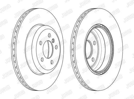 Гальмівний диск пер. BMW 3 (F30/F31/F34/F80)/4 (F33/F36/F83) 13- (345*66,2) компл. 2шт Jurid 563134JC (фото 1)