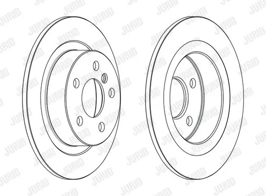Гальмівний диск зад. BMW 1 (F40/F45)/2 (F46)/i3 (I01)/X1 (F48) 14- (280*50,5) компл. 2шт Jurid 563190JC (фото 1)