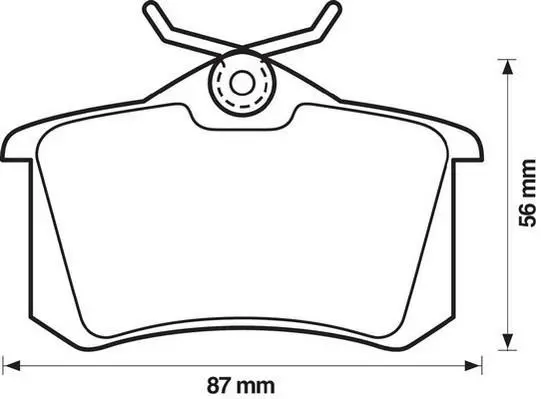Гальмівні колодки зад. Golf III/IV/Passat/Audi A4/A6 (TRW) Jurid 571361J (фото 1)