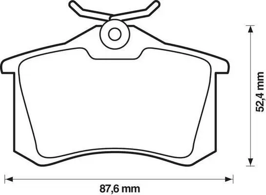 Гальмівні колодки зад. Caddy III/Golf V/Audi A4 03- (TRW) Jurid 571906D (фото 1)