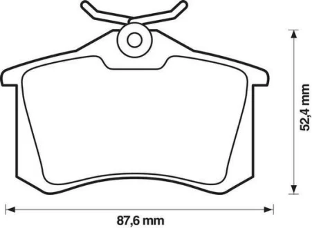 Гальмівні колодки зад. Golf IV 97-/Octavia II/Caddy III/Golf V Plus 04-/Polo 01- (TRW) Jurid 571906J