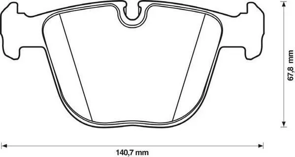 Гальмівні колодки зад. BMW 5 (E60)/X5 (E70/F15) 03-18 (ATE) Jurid 571991J (фото 1)