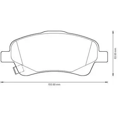 Гальмівні колодки пер. Toyota Avensis 00-08 (bosch) Jurid 572485J (фото 1)