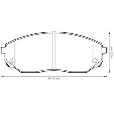 Гальмівні колодки пер. Kia Sorento 02- (sumitomo) Jurid 572511J (фото 1)
