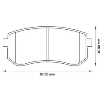 Гальмівні колодки зад. Hyundai Accent/Kia Rio/Ceed 05- (mando) Jurid 572527J