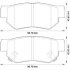 Гальмівні колодки зад. Hyundai Getz/Santa FE/Tucson 01- (mando) Jurid 572557J (фото 1)