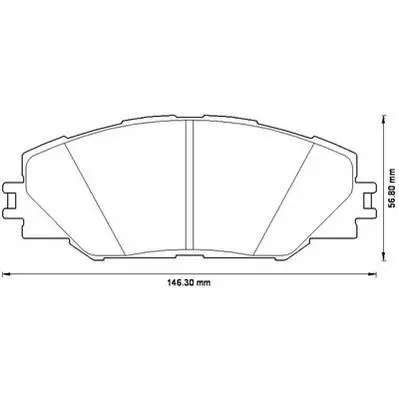 Гальмівні колодки пер. RAV 4 05-18/AURIS 07-12 (AKEBONO) Jurid 572569J (фото 1)
